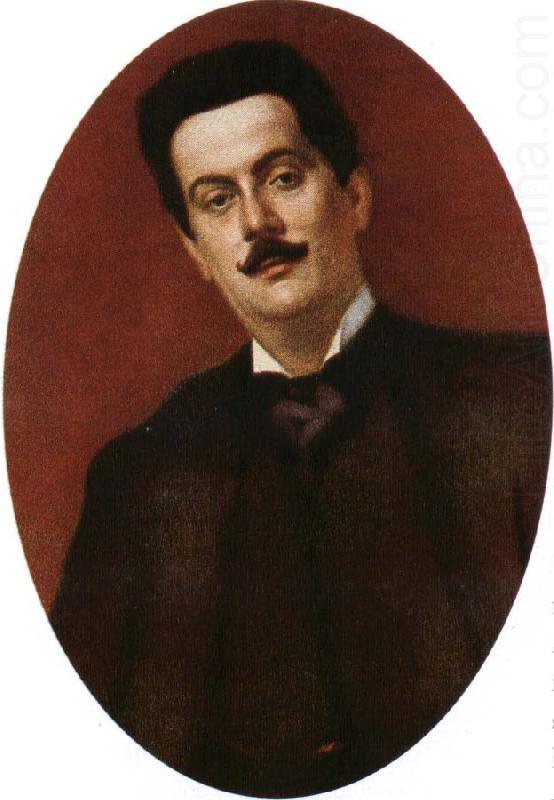 puccini painted in paris in 1899, three years after he weote his highly popular opera la boheme china oil painting image