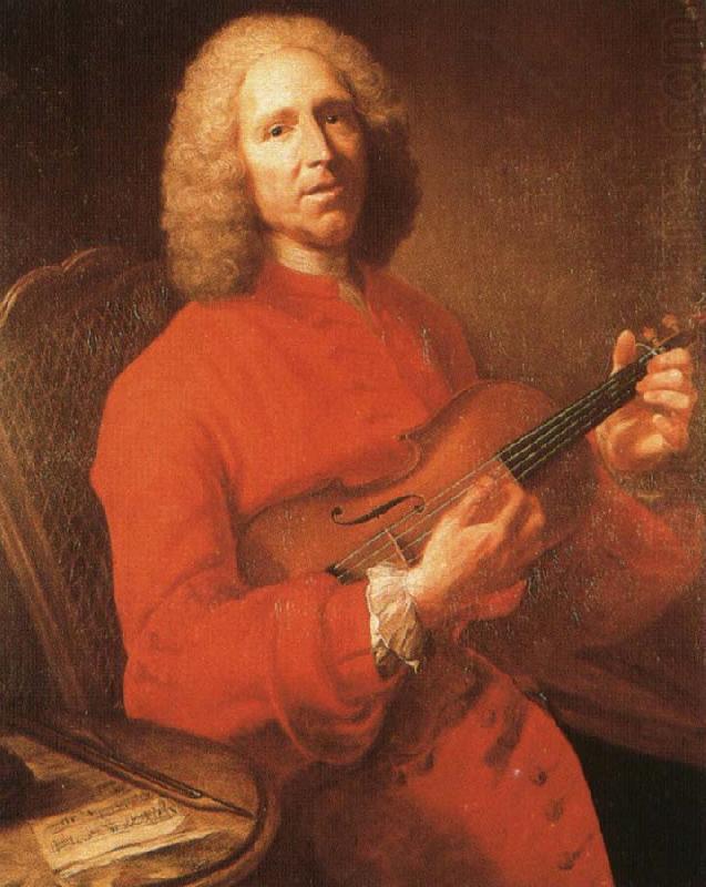rameau jean philippe rameau with his violin, a famous portrait by joseph aved china oil painting image