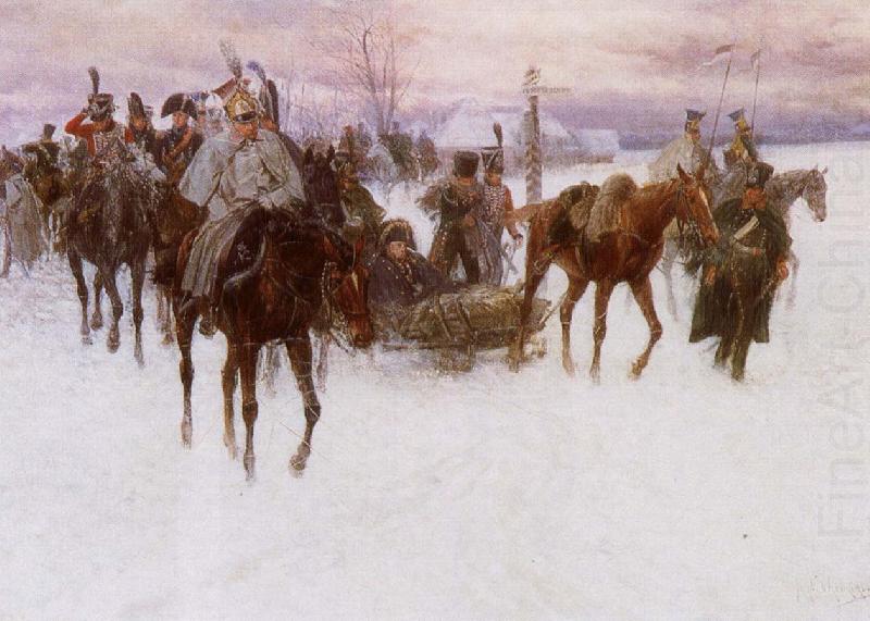 tchaikovsky napoleon s rout by the russian army inspired tchaikovsky china oil painting image