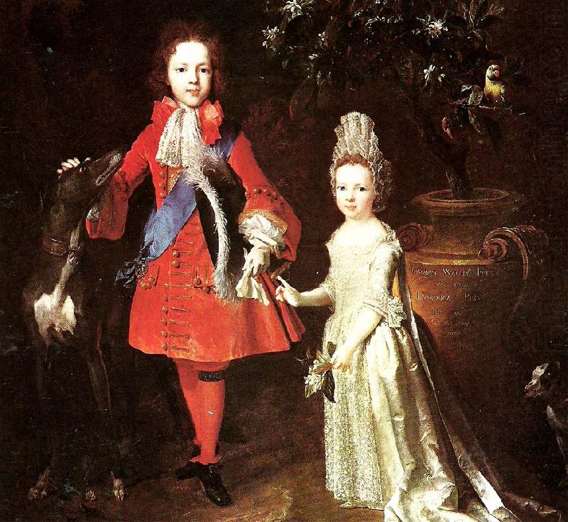 Largillierre james stuart and his sister china oil painting image