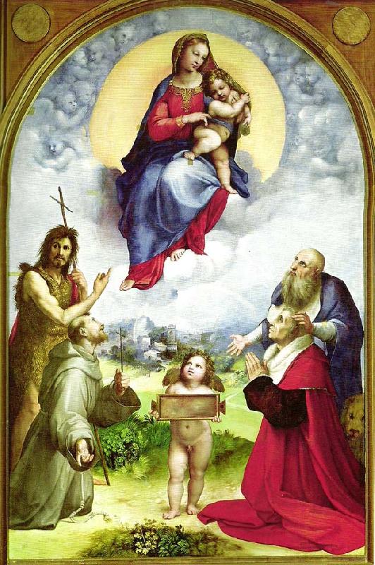 Raphael the madonna di foligno china oil painting image