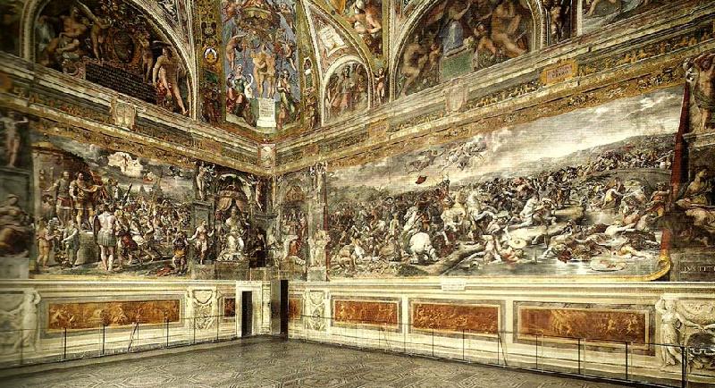 Raphael view of sala di costantino china oil painting image