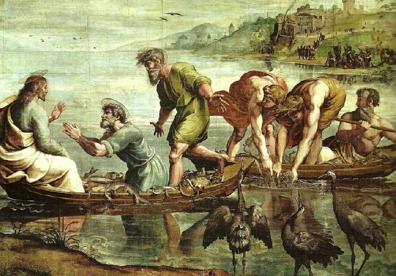 Raphael the miraculous draught of fishes china oil painting image