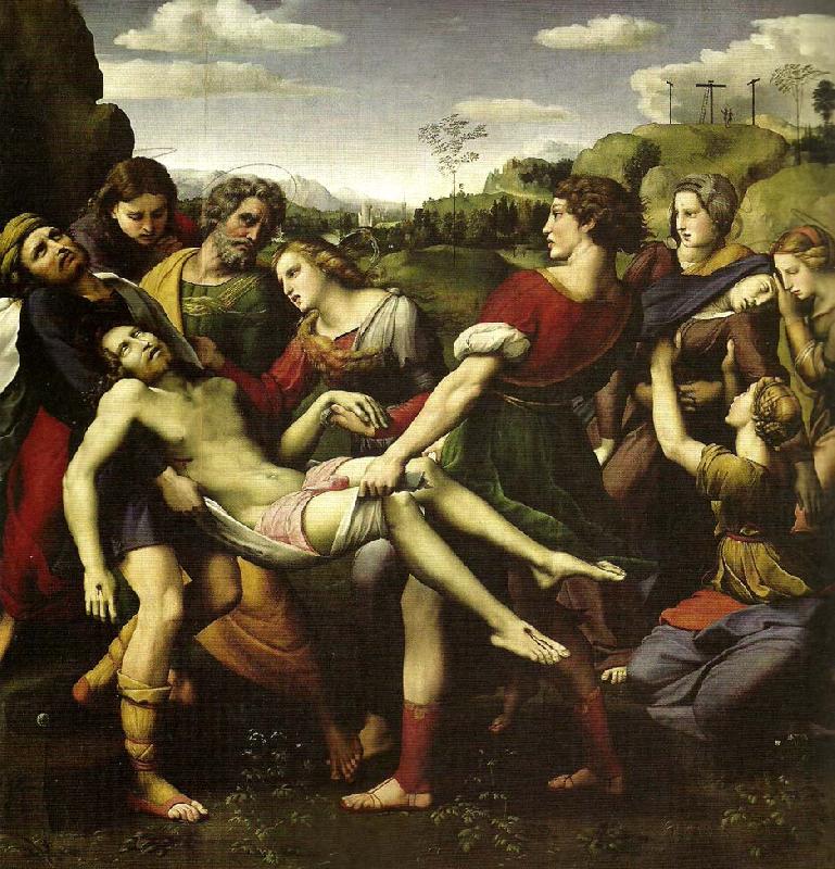 Raphael far leet :entombment china oil painting image