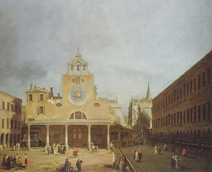 Canaletto Platz vor San Giacomo di Rialto in Venedig. china oil painting image