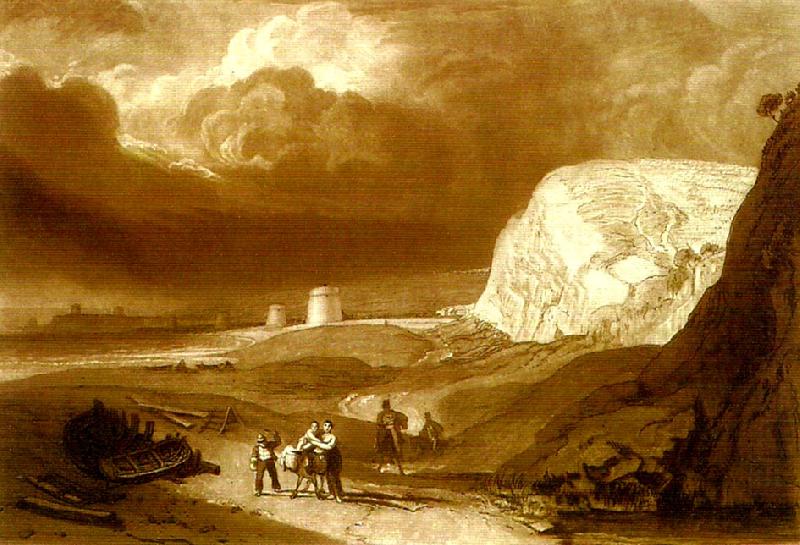 J.M.W.Turner martello towers near bexhill sussex china oil painting image