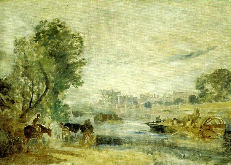 J.M.W.Turner hampton cour from the thames china oil painting image