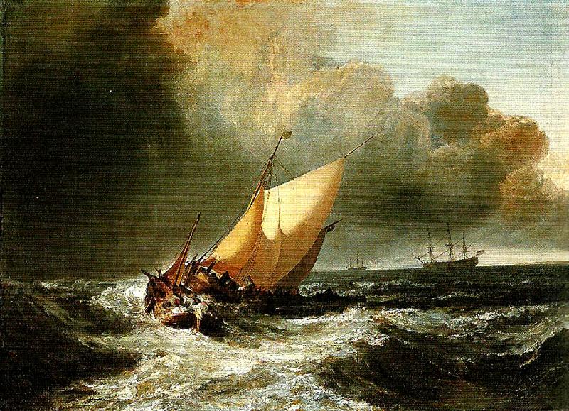 J.M.W.Turner dutch boats in a gale china oil painting image