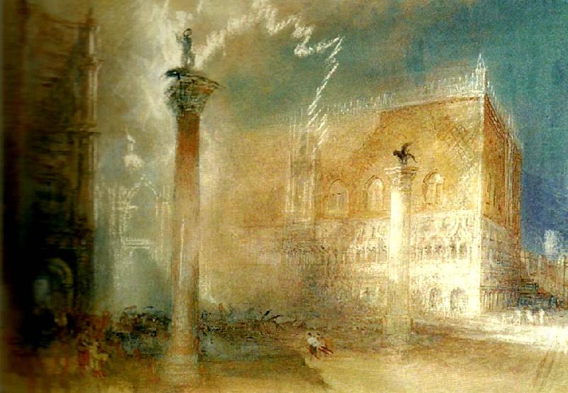 J.M.W.Turner venice storm in the piazzetta china oil painting image