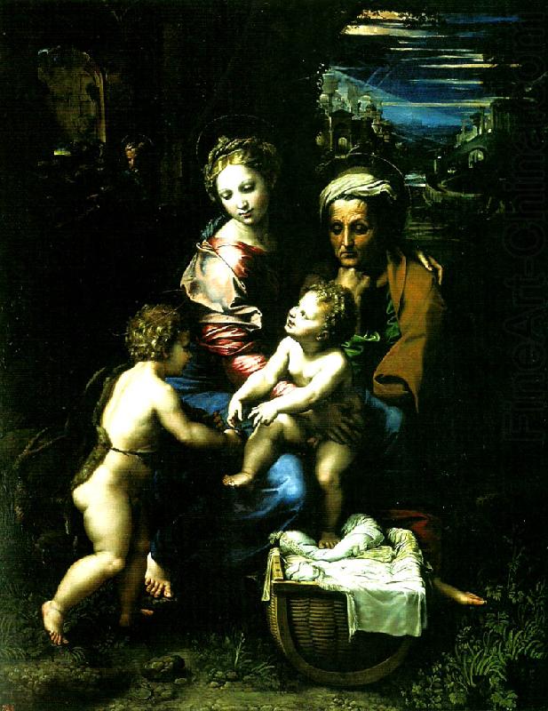 Raphael holy family with st john the baptist china oil painting image