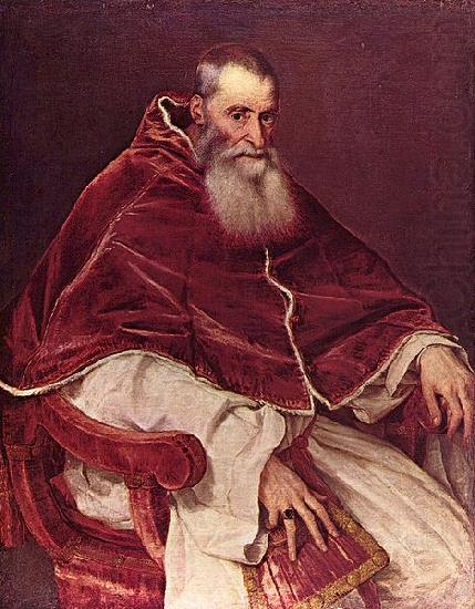 Titian Portrat Paul III. china oil painting image