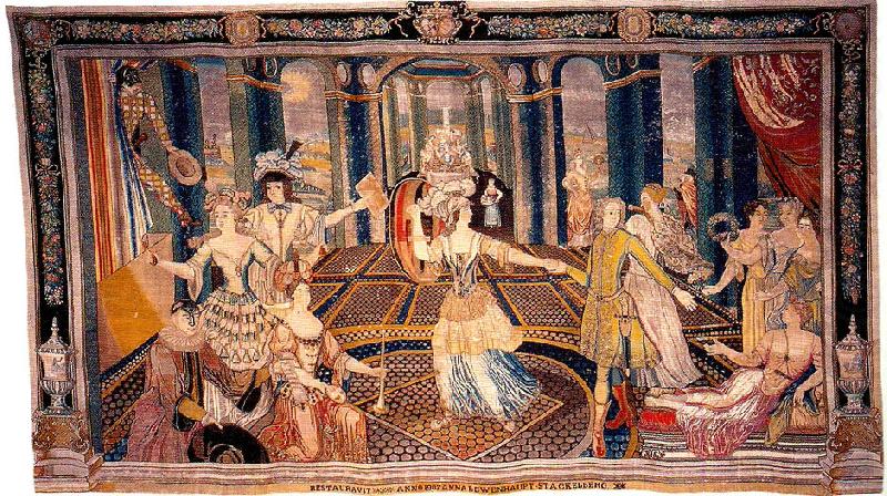 maskeradtapeten en av de sa kallade koningsmarckska tapeterna china oil painting image