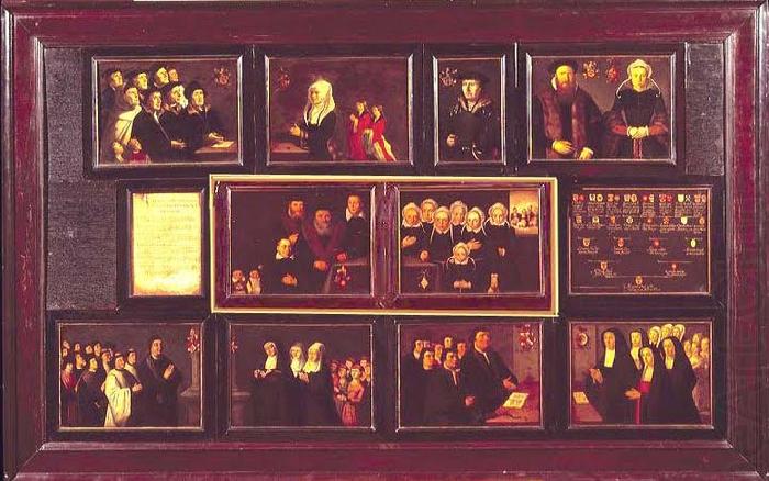 Anonymous Portretten en kwartierstaat der voorouders van Gerrit Pietersz. Schaep van moederszijde. china oil painting image