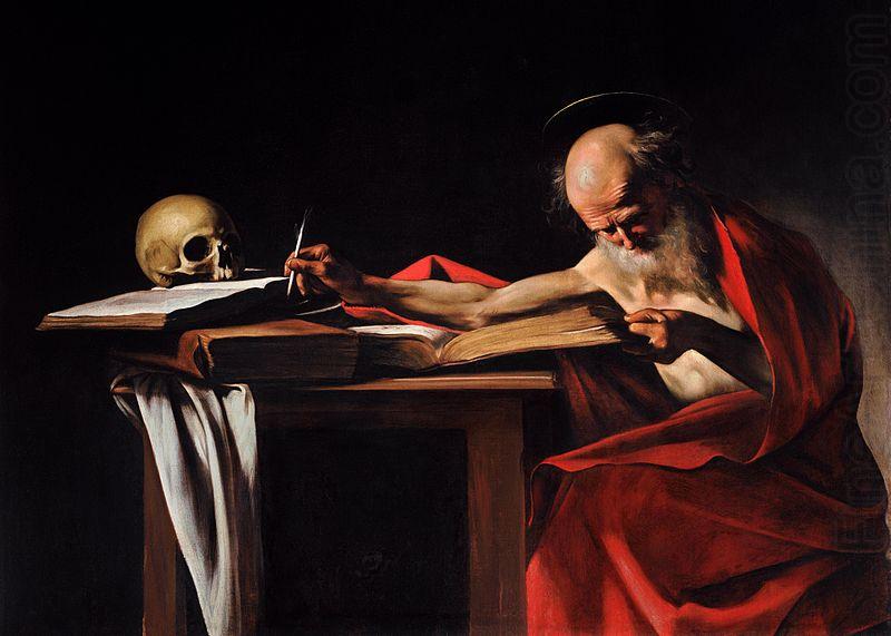 Caravaggio Saint Jerome Writing china oil painting image
