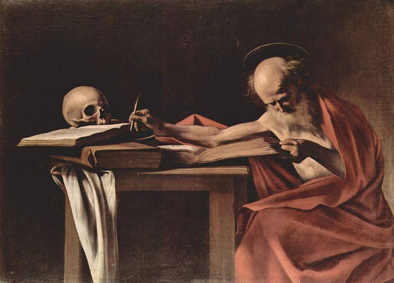 Caravaggio Hieronymus beim Schreiben china oil painting image