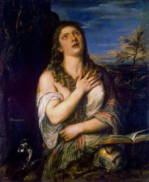 Titian Bubende Hl. Maria Magdalena china oil painting image