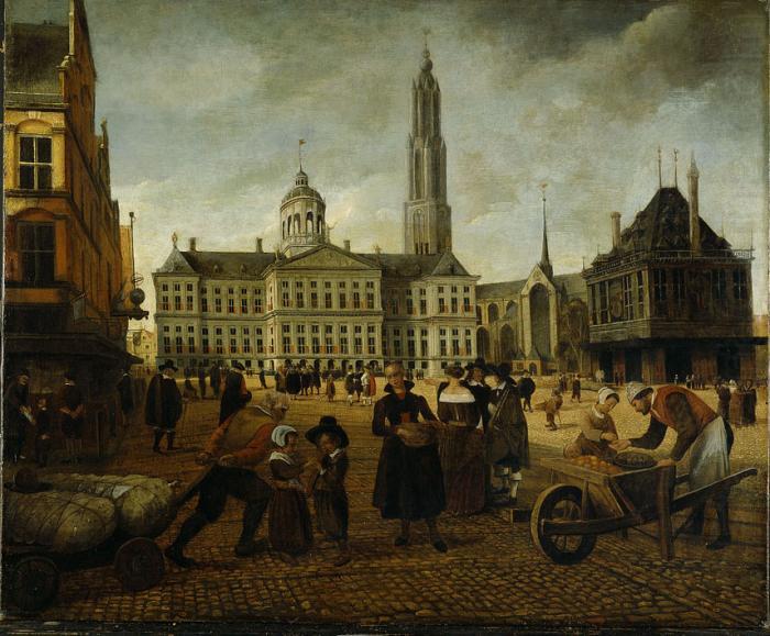 Anonymous Dam Square. china oil painting image