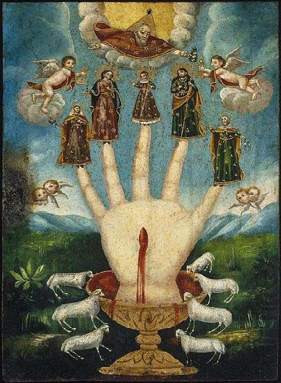 Anonymous The All-Powerful Hand), or The Five Persons china oil painting image