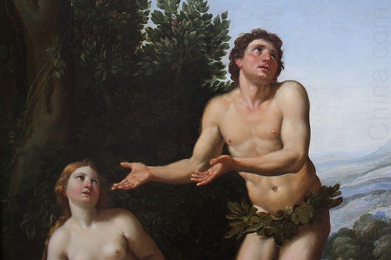 Domenichino Dieu reprimandant Adam et Eve china oil painting image