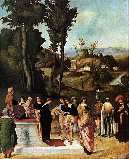 Giorgione Moses Undergoing Trial by Fire china oil painting image