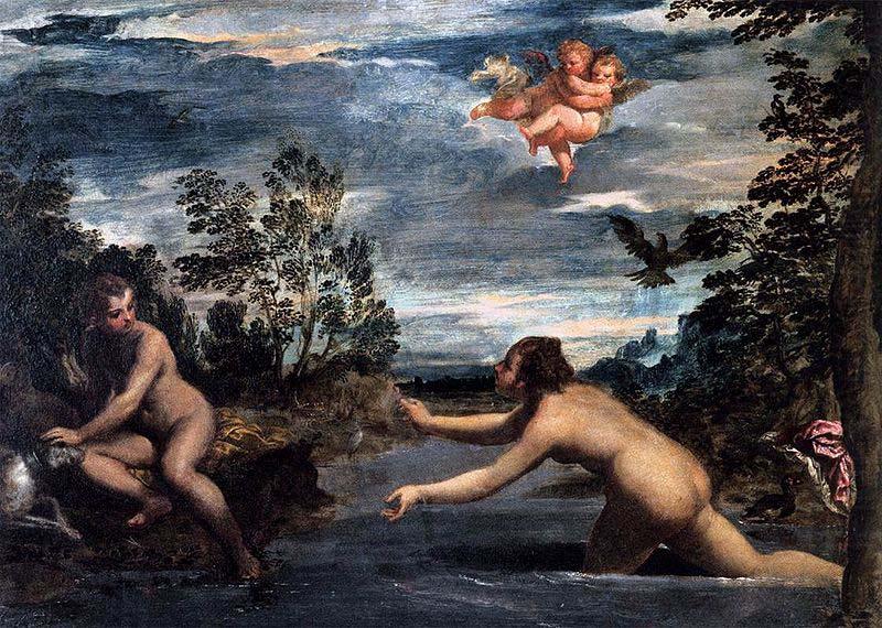 Scarsellino Salmacis and Hermaphroditus china oil painting image