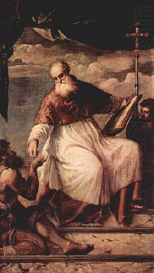 Titian Hl. Johannes Evangelist und der Almosen china oil painting image