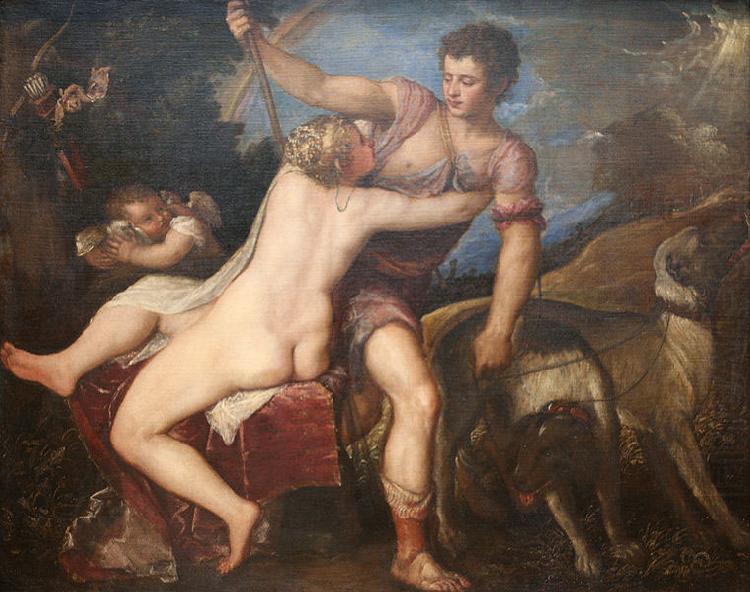 Titian Venus and Adonis china oil painting image