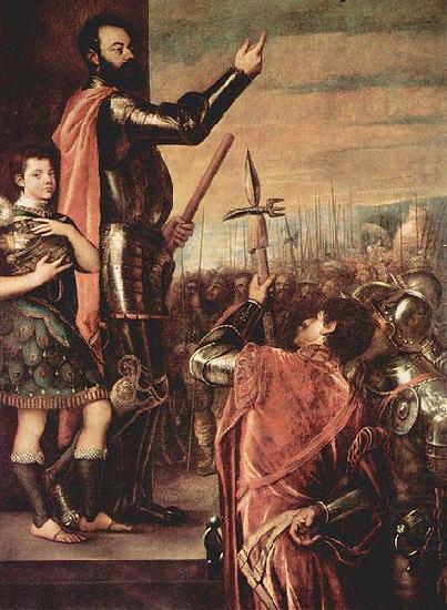 Titian Ansprache des Marques del Vasto an seine Soldaten china oil painting image