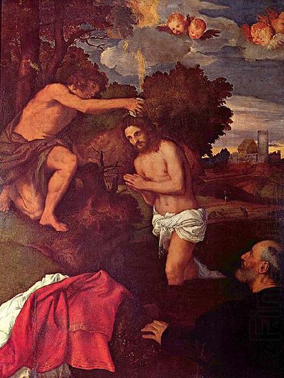 Titian Taufe Christi mit dem Auftraggeber Giovanni Ram china oil painting image