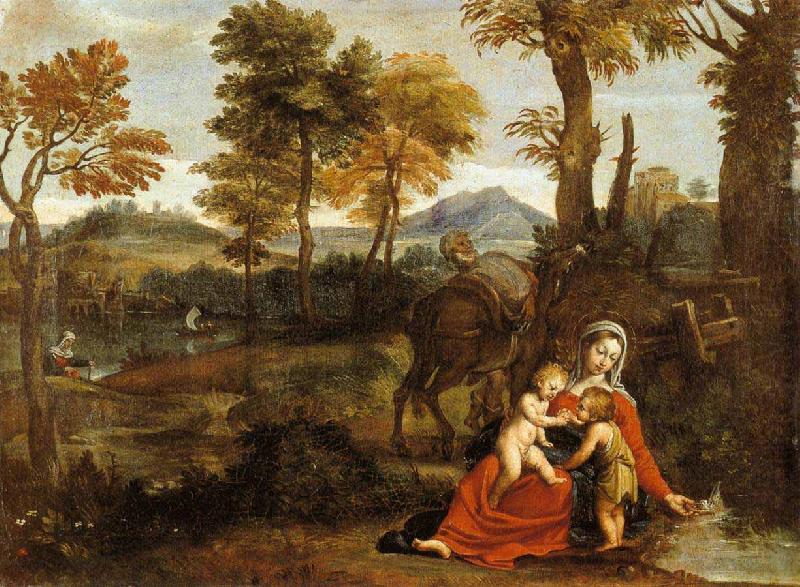 Domenichino The Rest on the Flight into Egypt china oil painting image