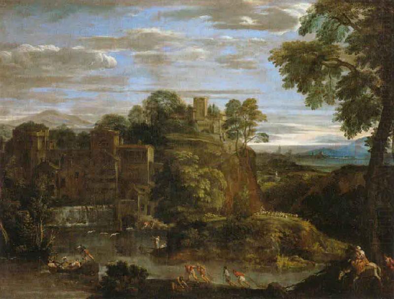 Domenichino Landscape with The Flight into Egypt china oil painting image