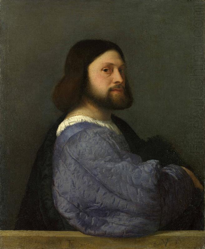 Titian A Man with a Quilted Sleeve china oil painting image