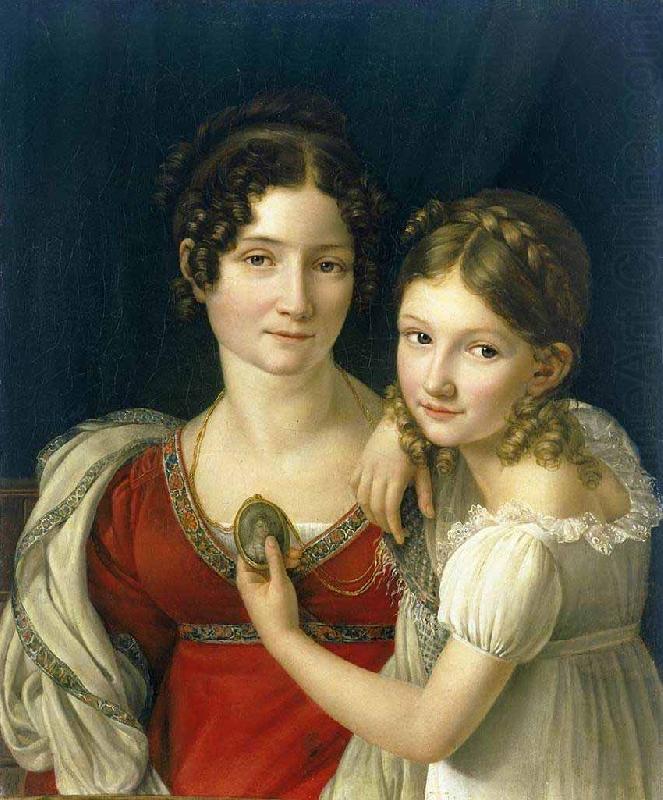 riesener portrait of a mother and daughter china oil painting image