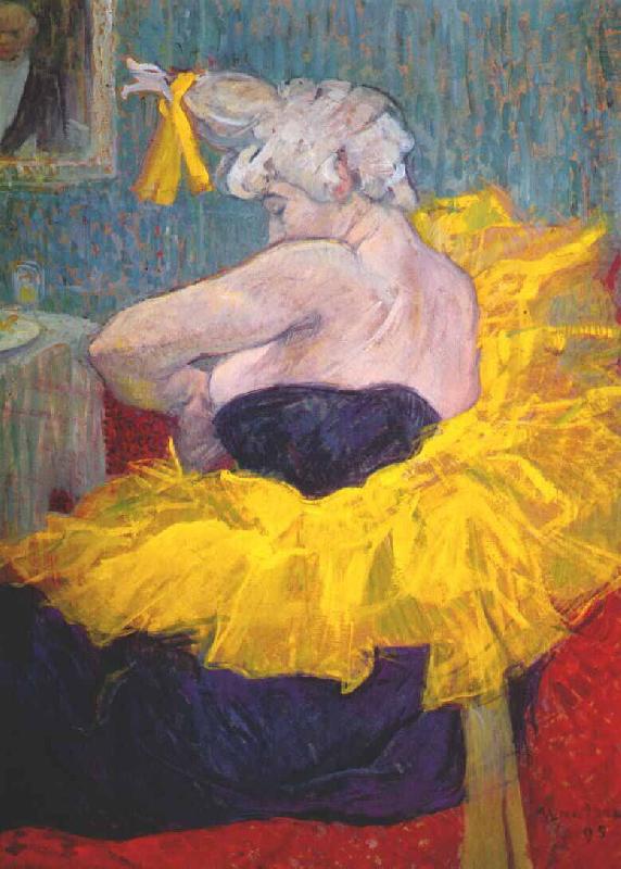 toulouse-lautrec The clownesse cha-u-kao at the Moulin Rouge china oil painting image