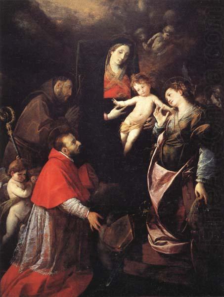 Cerano Madonna and Child with SS.Francis,Charles,and Catherine of Alexandria china oil painting image