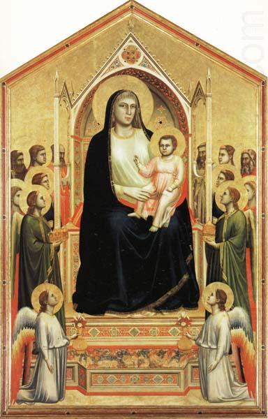 Giotto Madonna and Child Enthroned among Angels and Saints china oil painting image