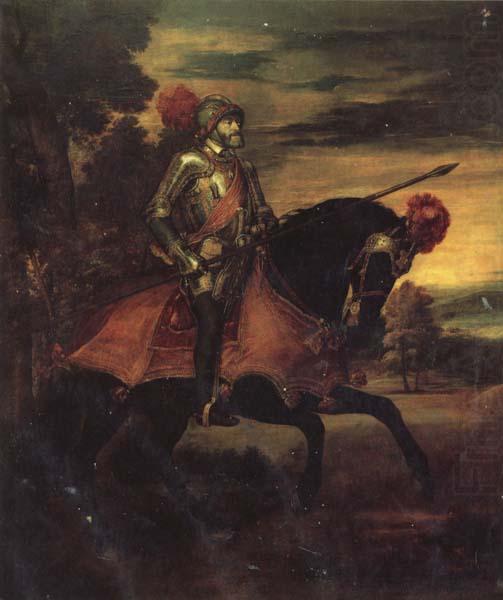 Titian Equestrian Portrait of Charles V china oil painting image