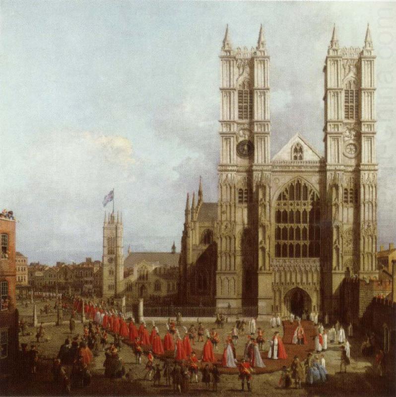 Canaletto Wastminster Abbey with the Procession of the Knights of the Order of Bath china oil painting image