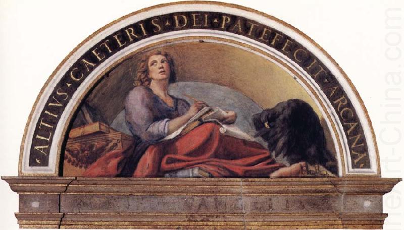 Correggio Lunette with Saint John the Evangelist china oil painting image