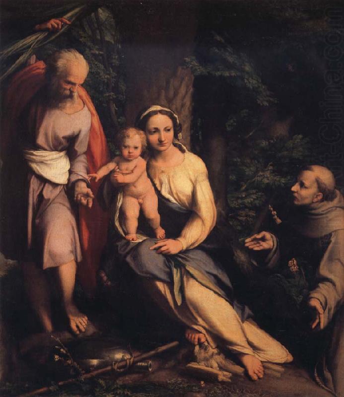 Correggio Rest on the Flight into Egypt with Saint Francis china oil painting image