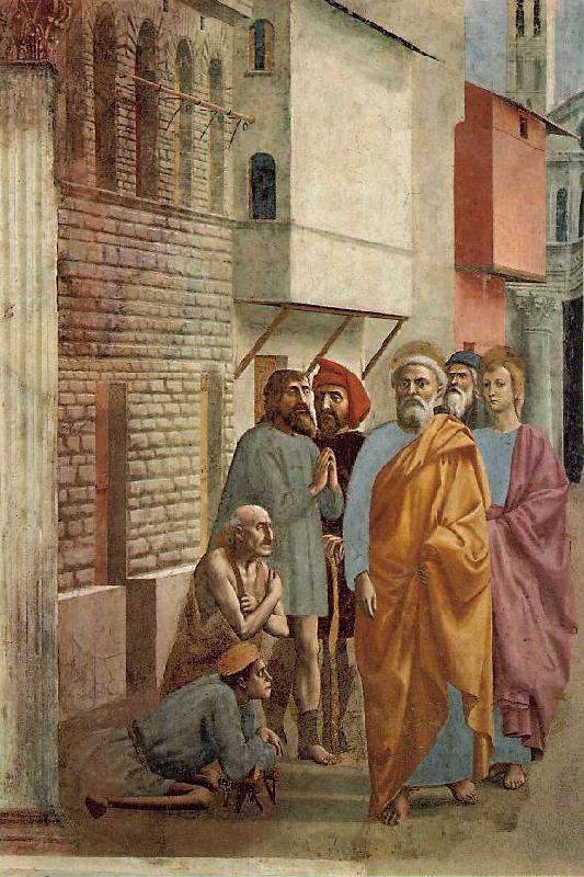 MASACCIO St Peter Healing the Sick with his Shadow china oil painting image
