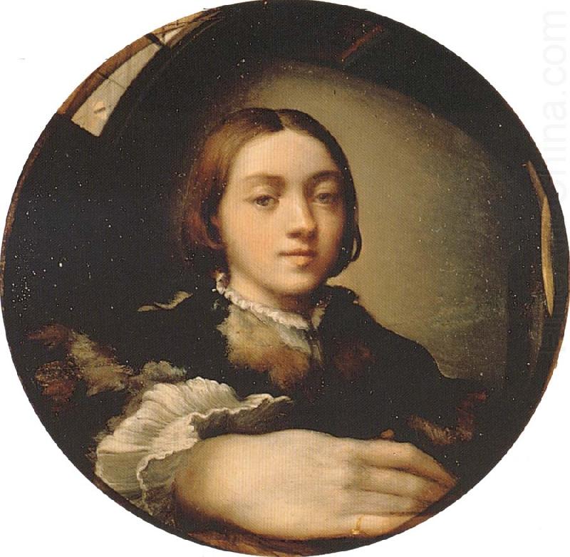PARMIGIANINO Self-portrait in a Convex Mirror china oil painting image