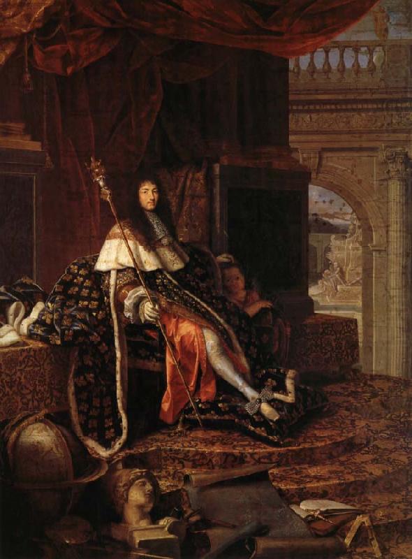 Testelin,Henri Louis XIV,protecteur de I'Academie Royale china oil painting image