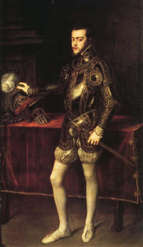 Titian Portrait of Philip II in Armor china oil painting image