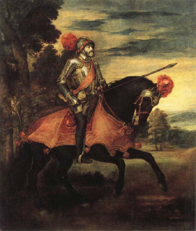 Titian Equestrian Portrait of Charles V china oil painting image