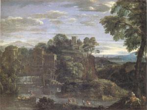 Domenichino Landscape with the Flight into Egypt (mk05) china oil painting image