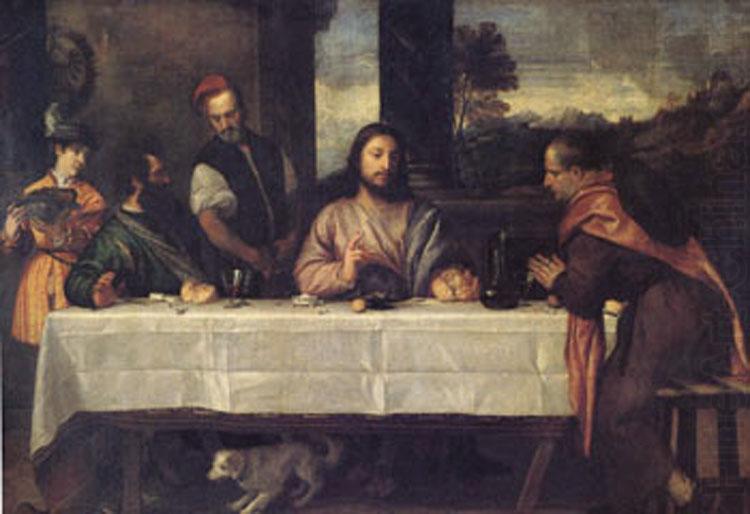 Titian The Supper at Emmaus (mk05) china oil painting image