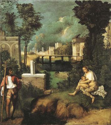 Giorgione La Tempesta (mk08) china oil painting image