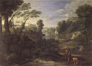 Poussin Landscape with Diogenes (mk05) china oil painting image