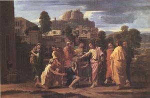 Poussin Christ Healing the Blind (mk05) china oil painting image